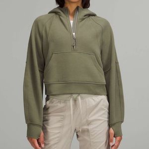 Lululemon Scuba Oversized Half-Zip Hoodie - Medium Olive xs - s